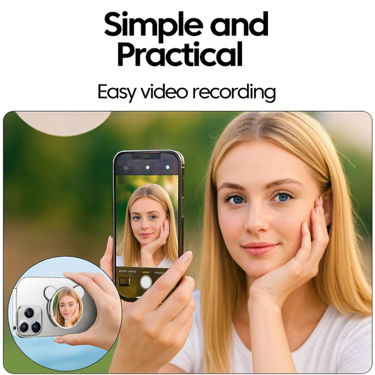 ✨ SnapPerfect™ Magnetic Selfie Mirror – Flawless HD Rear Camera Shots