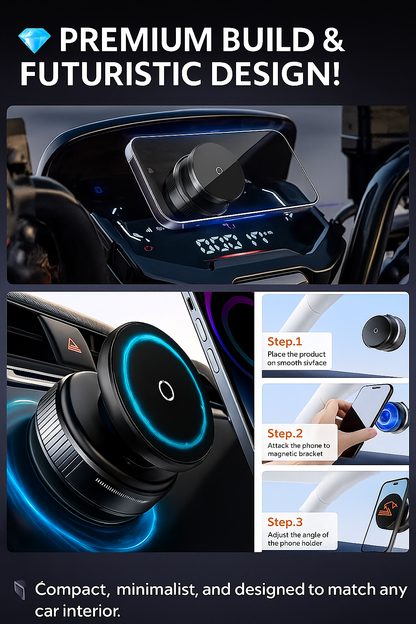 OrbitMount™ — 360° Rotating MagSafe Car Holder