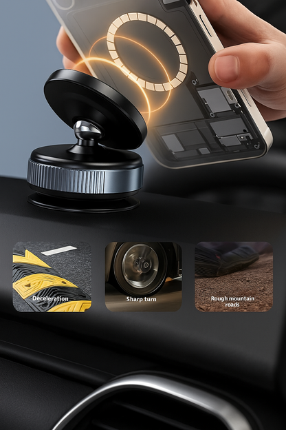 OrbitMount™ — 360° Rotating MagSafe Car Holder