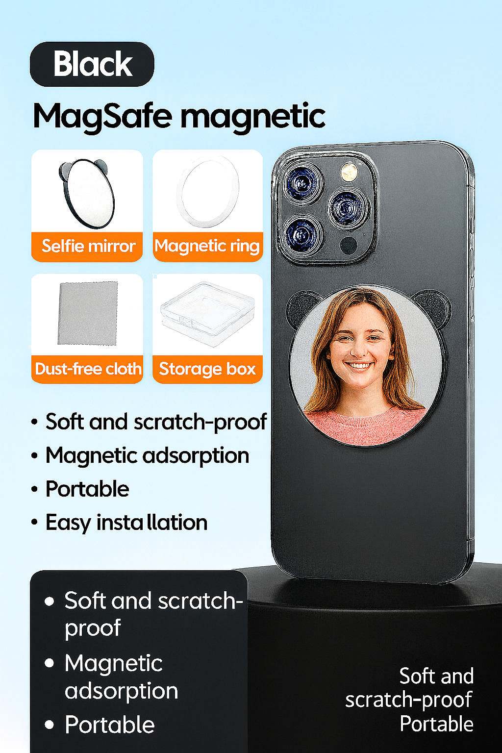 ✨ SnapPerfect™ Magnetic Selfie Mirror – Flawless HD Rear Camera Shots