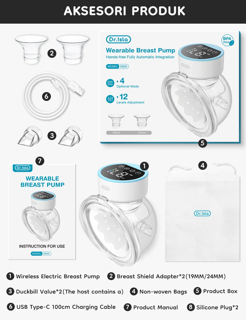 MAMIJOY WhisperPump™ EB26 – Silent Comfort, Anytime, Anywhere