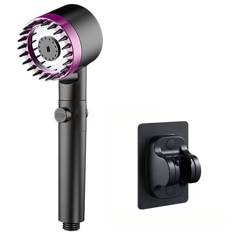 🚿 AquaGlow™ 4-Mode High-Pressure Shower Filter & Massage Head