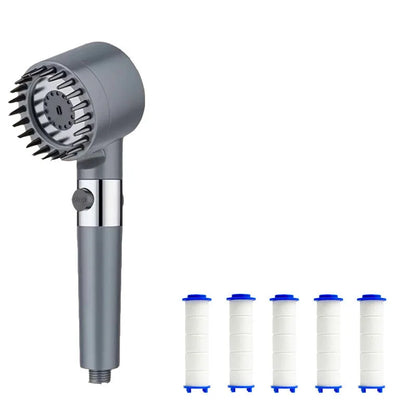 🚿 AquaGlow™ 4-Mode High-Pressure Shower Filter & Massage Head