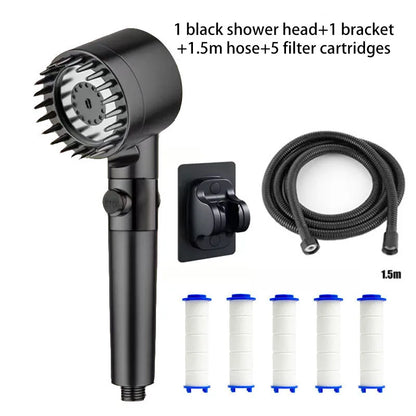 🚿 AquaGlow™ 4-Mode High-Pressure Shower Filter & Massage Head